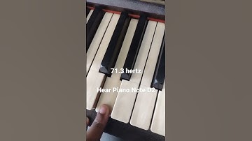 Hear Piano Note D2 Beautiful Harmonics
