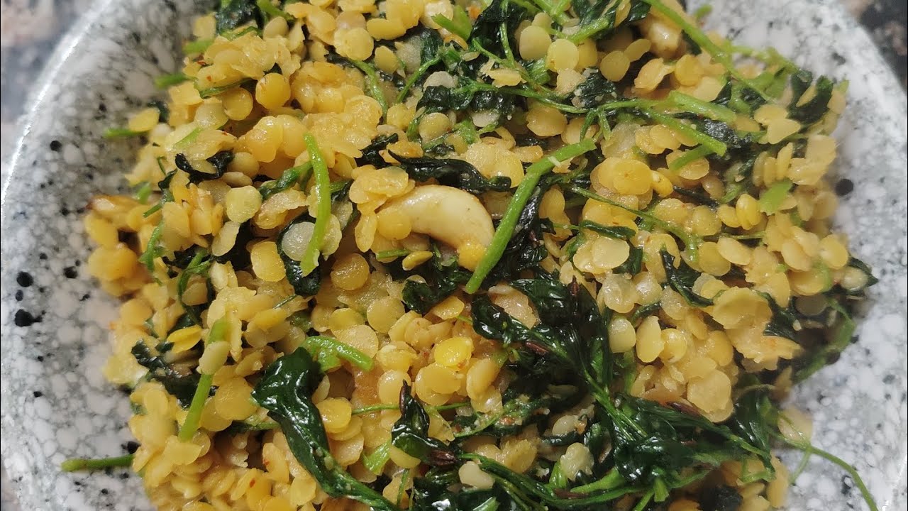 Masur ki daal Methi Mein mix Sukhi sabji very tasty😋