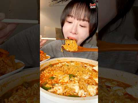 순두부열라면으로 해장하기🔥 #shorts
