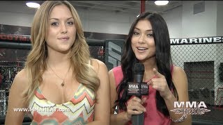 UFC Octagon Girls: Brittney Palmer Watches as Brandon Bender Proposes to Arianny Celeste