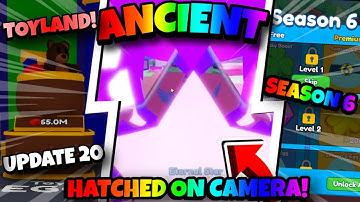😱Update 20 * ANCIENT HATCHED ON CAMERA* Season 6 Pass!(Roblox Mining Simulator 2)