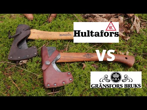 Gränsfors Bruks Wildmarksbeil vs Hultafors Hultan - Bushcraft Hatchets in a Test!