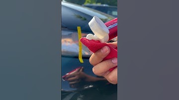 Testing headlight restoration with toothpaste