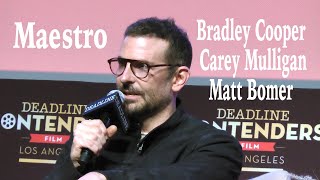 Maestro - Bradley Cooper, Carey Mulligan, and Matt Bomer Interview Los Angeles, CA November 18, 2023
