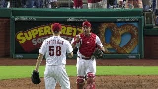 WSH@PHI: Papelbon strikes out Rendon to end the game