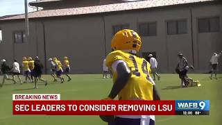 SEC leaders to consider removing LSU from conference Thursday