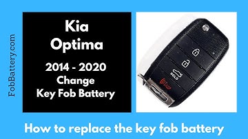 Kia Optima Key Fob Battery Replacement (2014 - 2020)