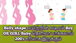 Belly shape during pregnancy in boy or girl baby belly images....