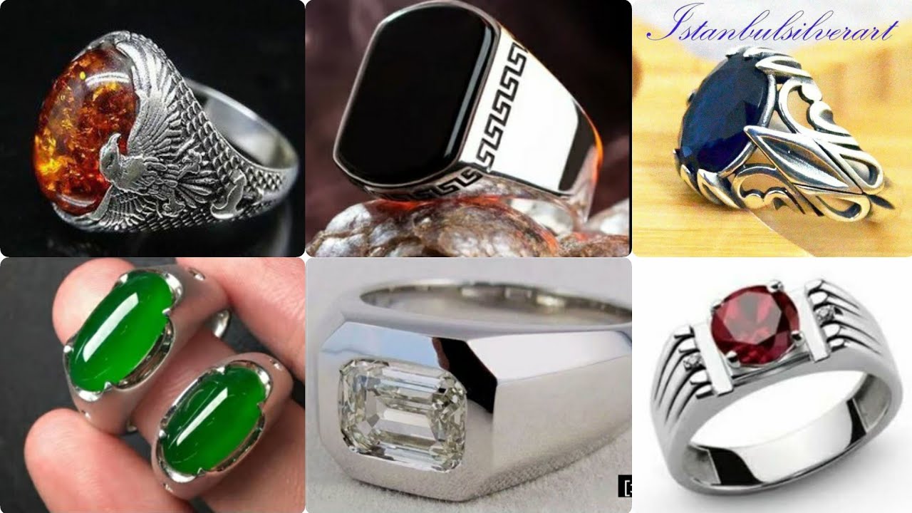 Gemstone Men Rings | Boutique Ottoman Jewelry Store