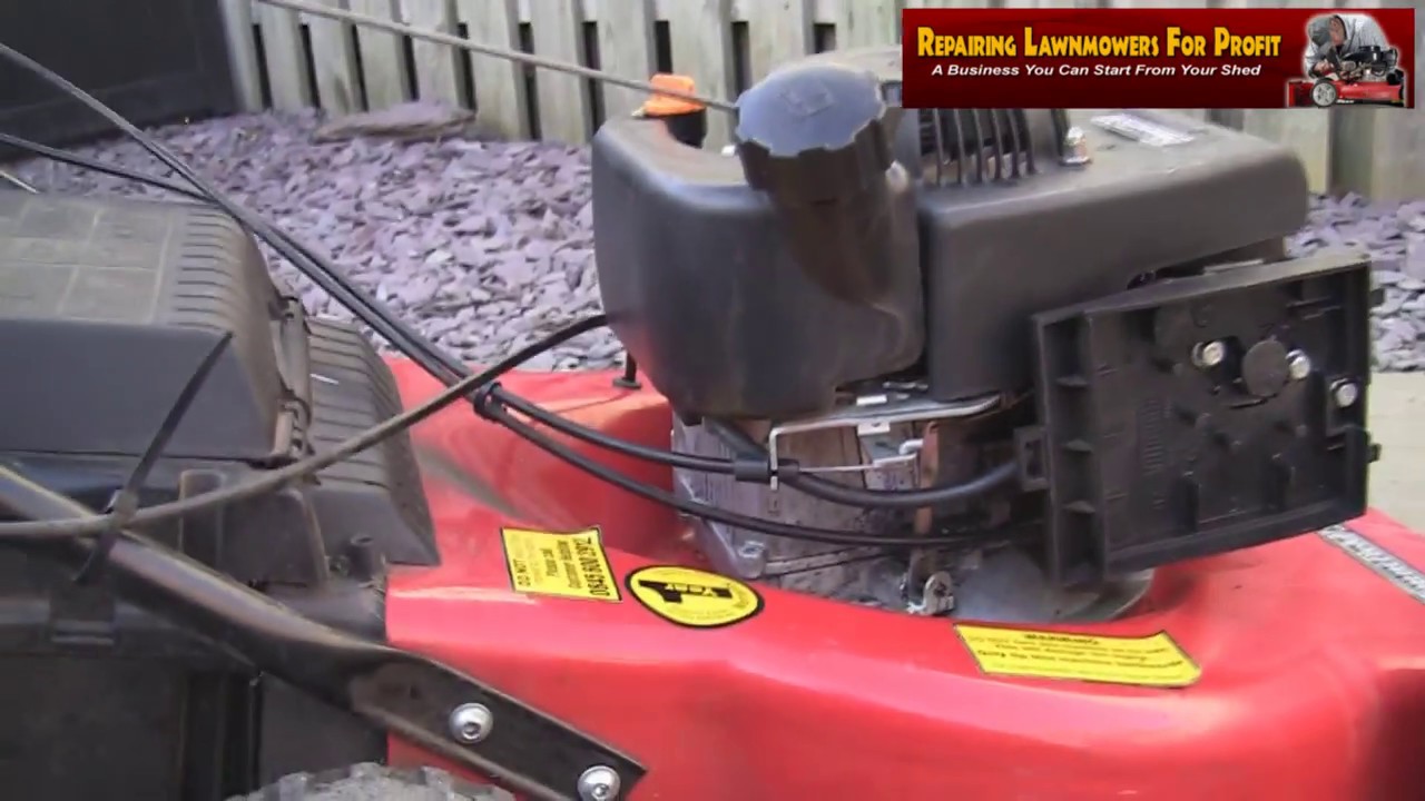 How To Replace The Microswitch on a Mountfield Petrol Lawnmower SV150 Engine YouTube
