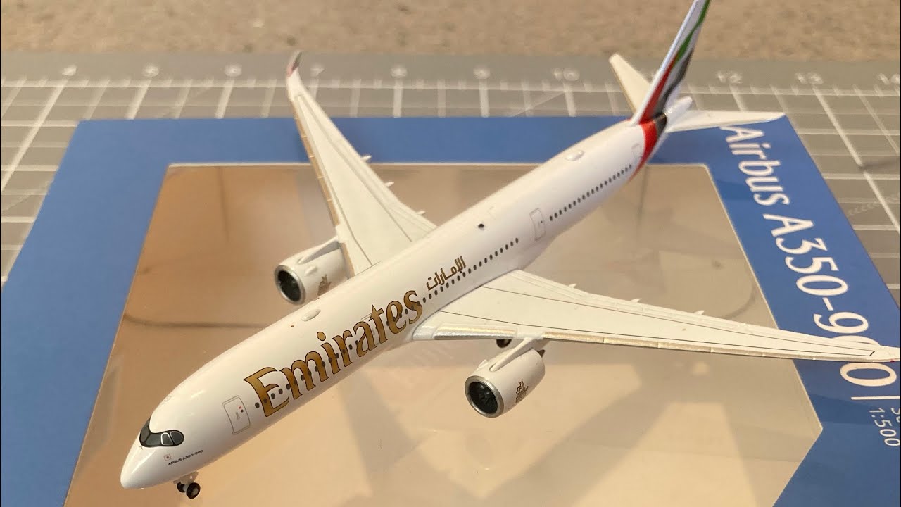 Herpa  Emirates Airbus A350-900 | unboxing and review 