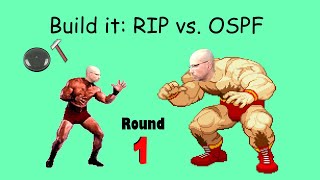 OSPF Basic Build part 1 with a RIP comparison.