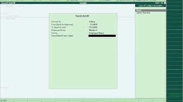 8.16 Record Advance Paid and Process Salary of an Employee | Tally ERP 9 Full Tutorial in English