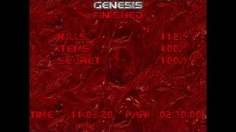DOOM 2  - The Plutonia Experiment  (Map 14: Genesis): Ultra Violence 100%