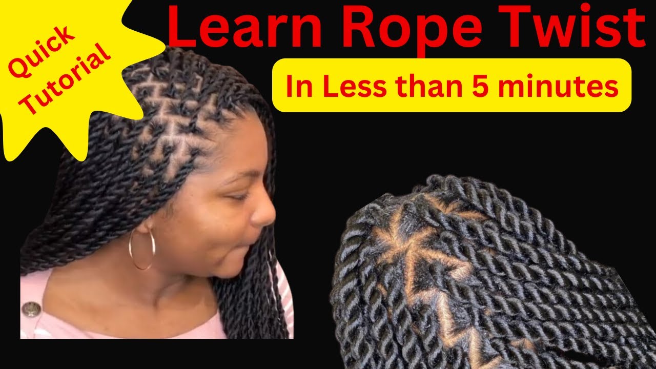 Quick Tutorial: Less Than 5 Minutes: How To Do Rope Twist Braids ...