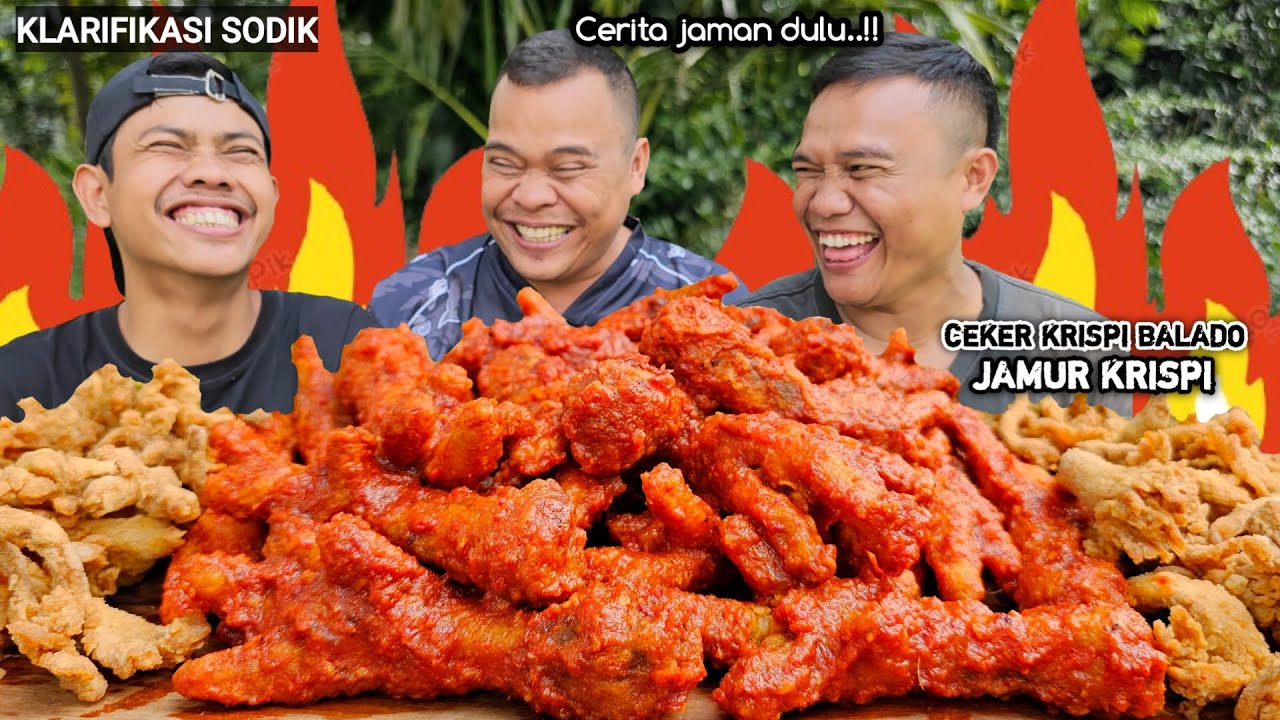JAWABAN YG BIJAK ! MUKBANG CEKER KRISPI BALADO + JAMUR TIRAM + KACANG ROAY, NAGIH BANGET