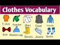 Clothes Vocabulary in English/Learn The Different Types Of Clothes Vocabulary