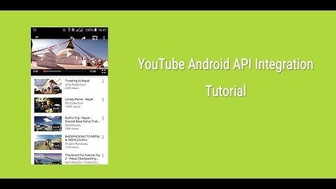 How To Integrate YouTube Video in Android