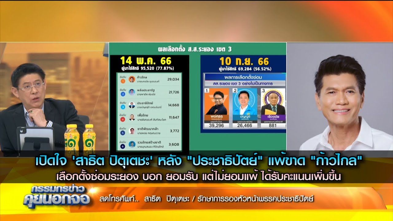 เปิดใจ 'สาธิต ปิตุเตชะ' หลัง"ประชาธิปัตย์"แพ้ขาด"ก้าวไกล"เลือกตั้งซ่อมระยอง บอกยอมรับแต่ไม่ยอมแพ้