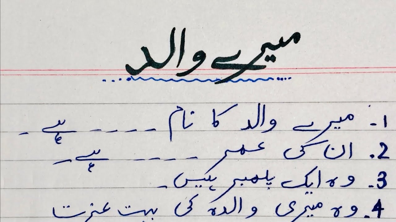 father's day essay in urdu