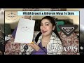 Prada brooch unboxing  different ways to style it     