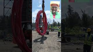 Pulling a massive transformer cable that takes a whole team! ⚙️⚡ #Shorts