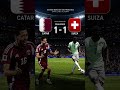 ⚽ Catar y Suiza empataron 1-1 en un emocionante partido internacional.