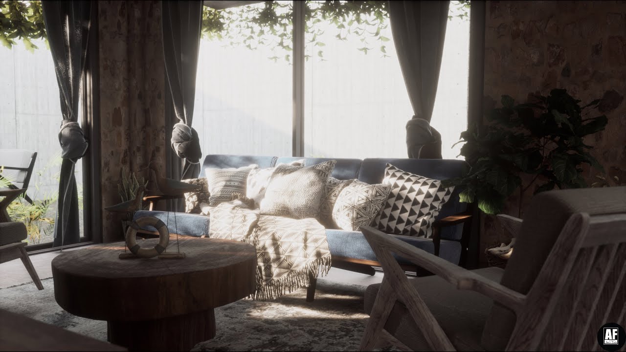 unreal engine 4 interior walkthrough 1 - YouTube
