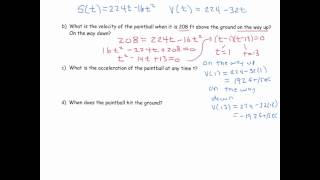 Celebrity Projectile Motion Using Calculus Wealth