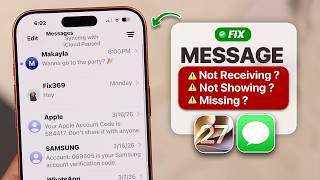 Messages Not Working on iPhone After iOS 27 Fix Sending or Receiving!