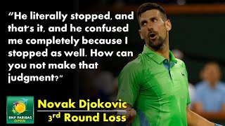 Hindrance or No Hindrance? Watch: Novak Djokovic argues for a hindrance call against Luca Nardi