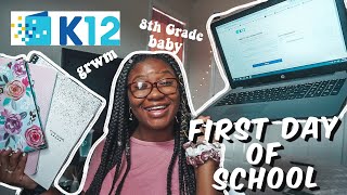 CHANIYA'S FIRST DAY OF 8TH GRADE! *K12 ONLINE SCHOOL*