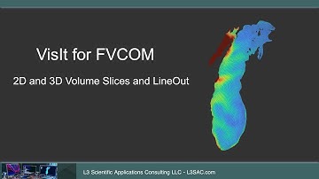VisIt for FVCOM   2D and 3D volume slices and LineOut