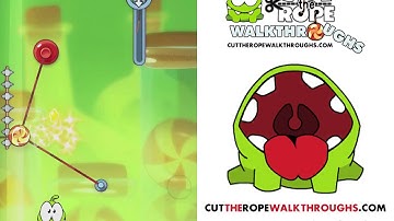 Sticky Steps 3-18 | Cut The Rope Experiments Walkthrough Level 3-18