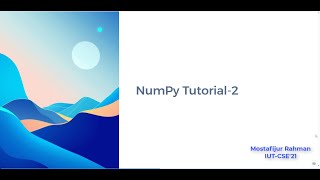 Array inspection & arrithmatic operations | NumPy Tutorial-2 #bangla