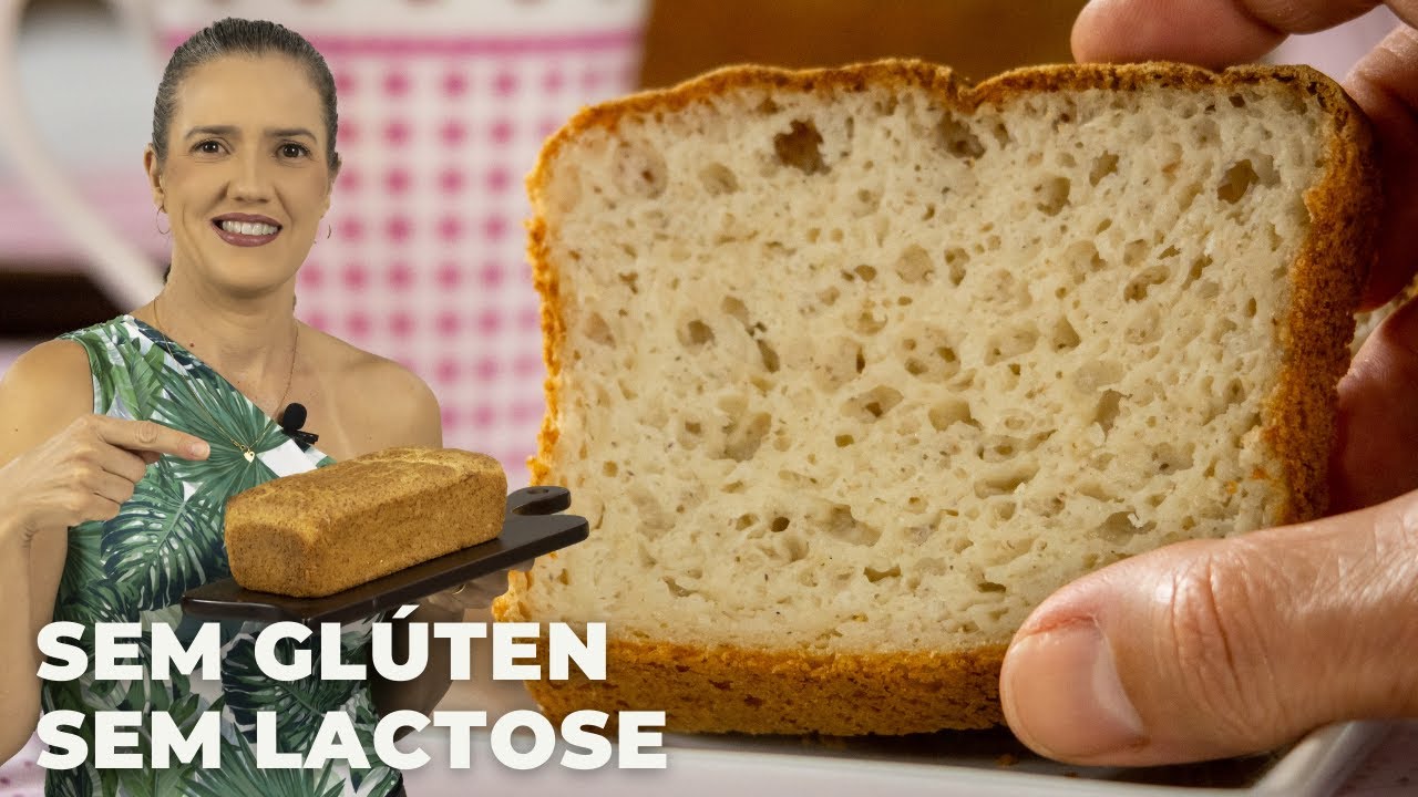 MELHOR PÃO SEM GLÚTEN, SEM LEITE E SEM GOMA XANTANA (sem trigo e leite)