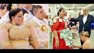 Платье за 300 000 $🤑 ЦЫГАНСКАЯ Свадьба с дождем из Денег