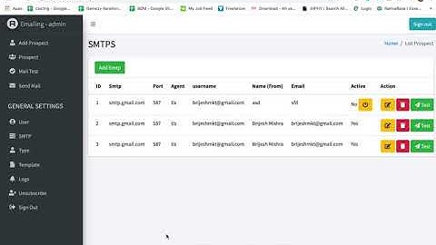 Setup multiple SMTP for bulk Emailing.
