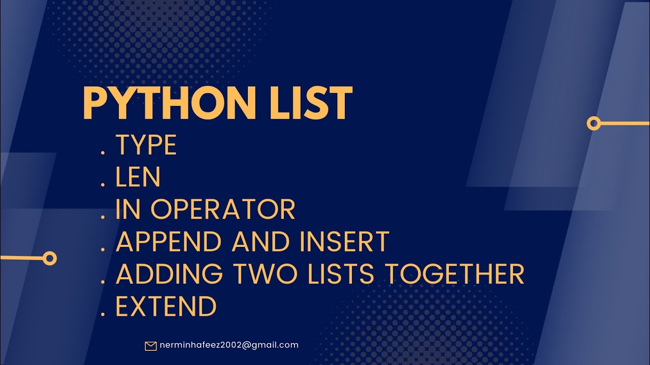 8 - Python list part one - YouTube