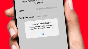 Cannot add cards the region setting for this device cannot be used with Apple Pay 2024 / iOS 17