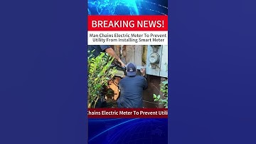 Man Chains Electric Meter To Prevent Utility From Installing Smart Meter#music #news #youtube
