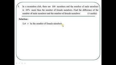2016 HKDSE Maths Core Paper 1 Solution q5, Percentage(百分數)