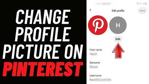 How To Change Profile Photo on Pinterest