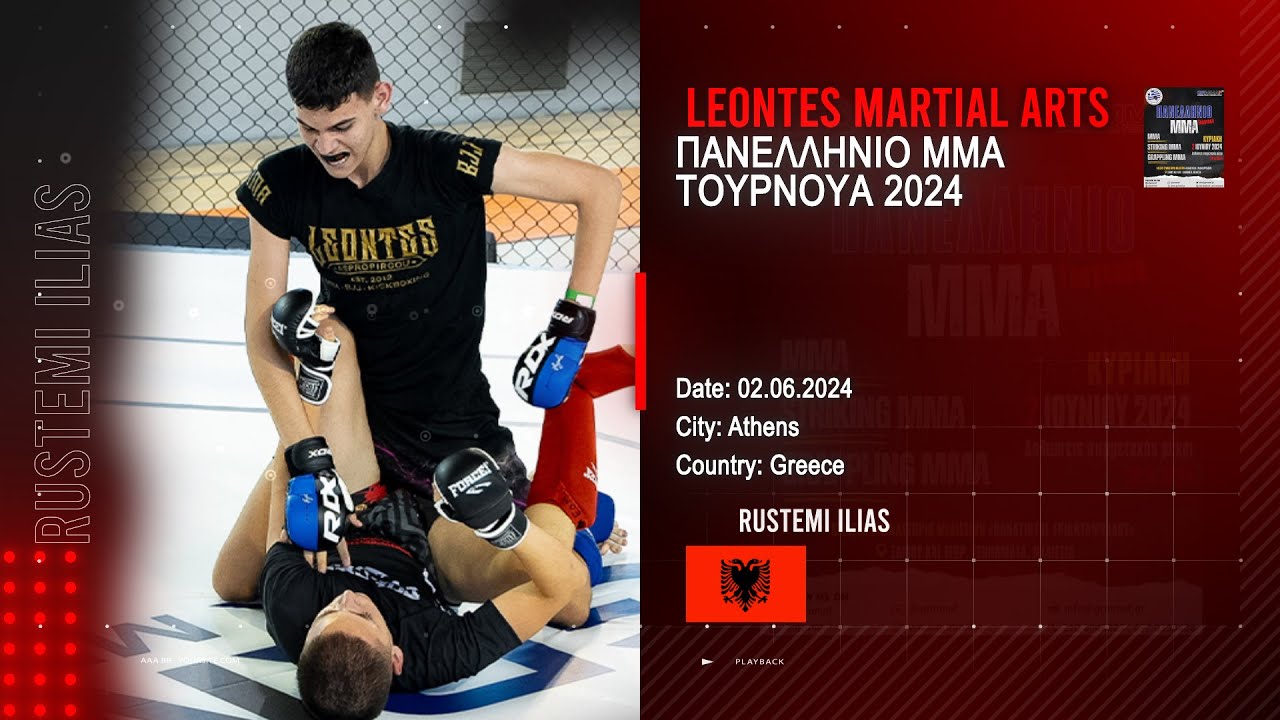 Πανελλήνιο ΜΜΑ Τουρνουά 2024: Ilias Rustemi