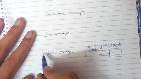 database buffer manager
