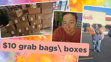 Michaels Grab bags Boxes~  Happy Day Turkey!