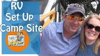 rv campsite setup ideas | camper setup ideas | camper set up