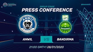 Anwil Wloclawek v Teksüt Bandirma - Press Conference -Basketball Champions League 2019