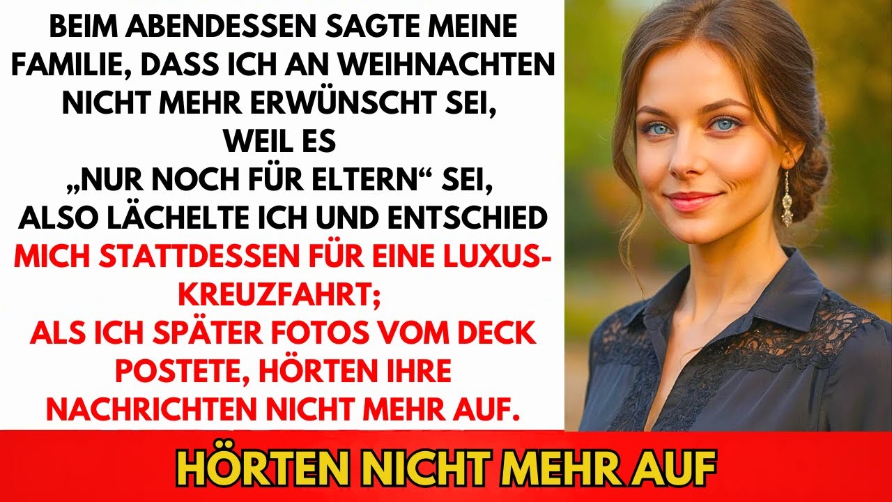 Meine Familie Sagte: "Du Bist An Weihnachten Nicht Willkommen, Nur Für Eltern." Ich Lächelte...