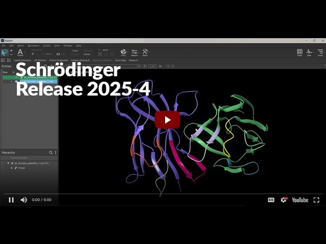 Schrödinger Release 2025-4 | Life Science - New Features